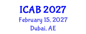 International Conference on Agriculture and Biotechnology (ICAB) February 15, 2027 - Dubai, United Arab Emirates