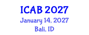 International Conference on Agriculture and Biotechnology (ICAB) January 14, 2027 - Bali, Indonesia