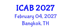 International Conference on Agriculture and Biotechnology (ICAB) February 04, 2027 - Bangkok, Thailand