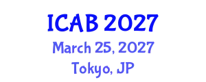 International Conference on Agriculture and Biotechnology (ICAB) March 25, 2027 - Tokyo, Japan