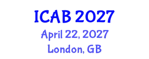International Conference on Agriculture and Biotechnology (ICAB) April 22, 2027 - London, United Kingdom
