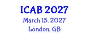 International Conference on Agriculture and Biotechnology (ICAB) March 15, 2027 - London, United Kingdom
