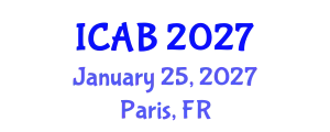 International Conference on Agriculture and Biotechnology (ICAB) January 25, 2027 - Paris, France