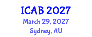 International Conference on Agriculture and Biotechnology (ICAB) March 29, 2027 - Sydney, Australia