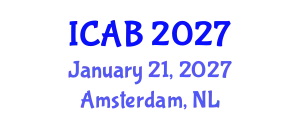 International Conference on Agriculture and Biotechnology (ICAB) January 21, 2027 - Amsterdam, Netherlands