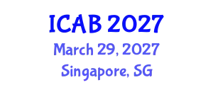 International Conference on Agriculture and Biotechnology (ICAB) March 29, 2027 - Singapore, Singapore