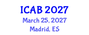 International Conference on Agriculture and Biotechnology (ICAB) March 25, 2027 - Madrid, Spain