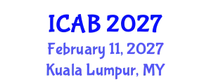 International Conference on Agriculture and Biotechnology (ICAB) February 11, 2027 - Kuala Lumpur, Malaysia