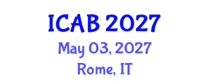 International Conference on Agriculture and Biotechnology (ICAB) May 03, 2027 - Rome, Italy