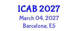 International Conference on Agriculture and Biotechnology (ICAB) March 04, 2027 - Barcelona, Spain
