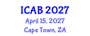 International Conference on Agriculture and Biotechnology (ICAB) April 15, 2027 - Cape Town, South Africa