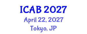 International Conference on Agriculture and Biotechnology (ICAB) April 22, 2027 - Tokyo, Japan