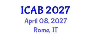 International Conference on Agriculture and Biotechnology (ICAB) April 08, 2027 - Rome, Italy