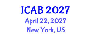 International Conference on Agriculture and Biotechnology (ICAB) April 22, 2027 - New York, United States