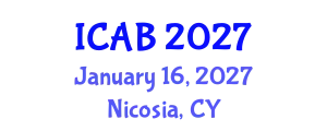 International Conference on Agriculture and Biotechnology (ICAB) January 16, 2027 - Nicosia, Cyprus