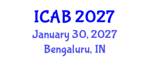 International Conference on Agriculture and Biotechnology (ICAB) January 30, 2027 - Bengaluru, India