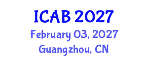 International Conference on Agriculture and Biotechnology (ICAB) February 03, 2027 - Guangzhou, China