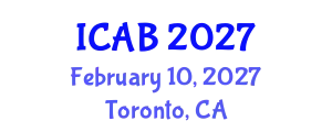International Conference on Agriculture and Biotechnology (ICAB) February 10, 2027 - Toronto, Canada