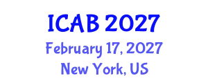 International Conference on Agriculture and Biotechnology (ICAB) February 17, 2027 - New York, United States