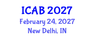 International Conference on Agriculture and Biotechnology (ICAB) February 24, 2027 - New Delhi, India