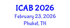 International Conference on Agriculture and Biotechnology (ICAB) February 23, 2026 - Phuket, Thailand