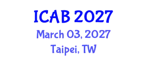 International Conference on Agriculture and Biotechnology (ICAB) March 03, 2027 - Taipei, Taiwan