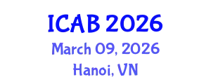 International Conference on Agriculture and Biotechnology (ICAB) March 09, 2026 - Hanoi, Vietnam