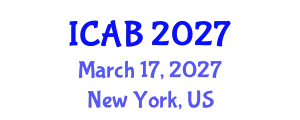 International Conference on Agriculture and Biotechnology (ICAB) March 17, 2027 - New York, United States