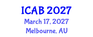 International Conference on Agriculture and Biotechnology (ICAB) March 17, 2027 - Melbourne, Australia