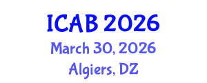 International Conference on Agriculture and Biotechnology (ICAB) March 30, 2026 - Algiers, Algeria
