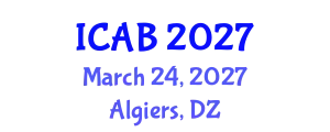 International Conference on Agriculture and Biotechnology (ICAB) March 24, 2027 - Algiers, Algeria
