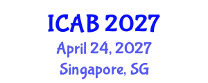 International Conference on Agriculture and Biotechnology (ICAB) April 24, 2027 - Singapore, Singapore