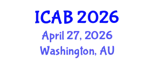 International Conference on Agriculture and Biotechnology (ICAB) April 27, 2026 - Washington, Australia