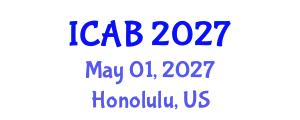 International Conference on Agriculture and Biotechnology (ICAB) May 01, 2027 - Honolulu, United States