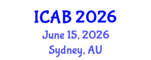 International Conference on Agriculture and Biotechnology (ICAB) June 15, 2026 - Sydney, Australia