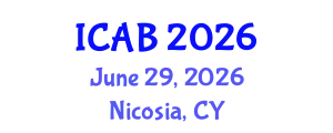 International Conference on Agriculture and Biotechnology (ICAB) June 29, 2026 - Nicosia, Cyprus