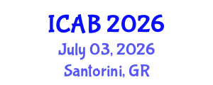 International Conference on Agriculture and Biotechnology (ICAB) July 03, 2026 - Santorini, Greece