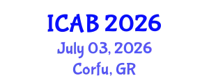 International Conference on Agriculture and Biotechnology (ICAB) July 03, 2026 - Corfu, Greece
