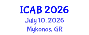 International Conference on Agriculture and Biotechnology (ICAB) July 10, 2026 - Mykonos, Greece