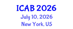 International Conference on Agriculture and Biotechnology (ICAB) July 10, 2026 - New York, United States