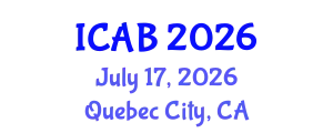 International Conference on Agriculture and Biotechnology (ICAB) July 17, 2026 - Quebec City, Canada