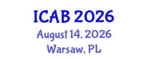 International Conference on Agriculture and Biotechnology (ICAB) August 14, 2026 - Warsaw, Poland