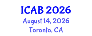International Conference on Agriculture and Biotechnology (ICAB) August 14, 2026 - Toronto, Canada