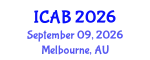 International Conference on Agriculture and Biotechnology (ICAB) September 09, 2026 - Melbourne, Australia