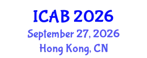International Conference on Agriculture and Biotechnology (ICAB) September 27, 2026 - Hong Kong, China