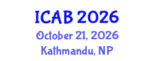 International Conference on Agriculture and Biotechnology (ICAB) October 21, 2026 - Kathmandu, Nepal