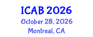 International Conference on Agriculture and Biotechnology (ICAB) October 28, 2026 - Montreal, Canada