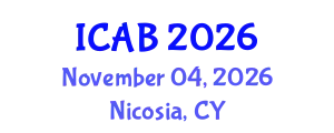 International Conference on Agriculture and Biotechnology (ICAB) November 04, 2026 - Nicosia, Cyprus