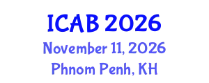 International Conference on Agriculture and Biotechnology (ICAB) November 11, 2026 - Phnom Penh, Cambodia