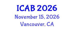 International Conference on Agriculture and Biotechnology (ICAB) November 15, 2026 - Vancouver, Canada